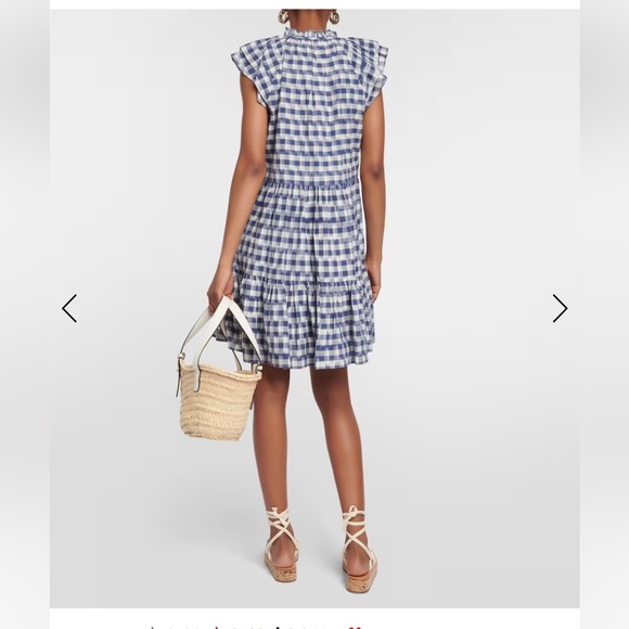 Veronica Beard see gingham cotton mini dress - Picture 3 of 6